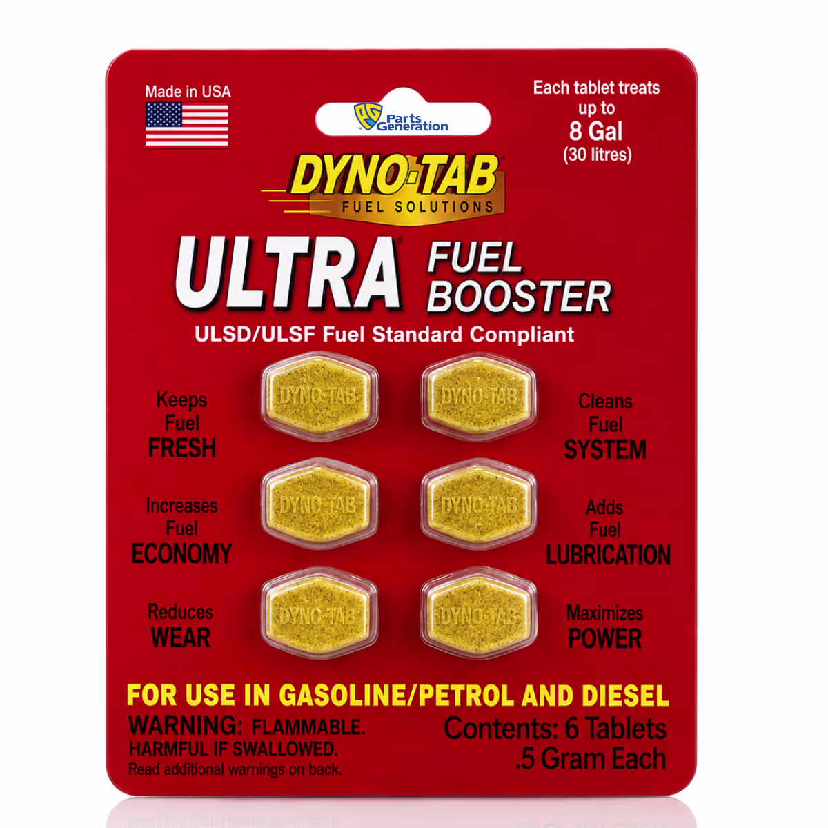 DYNO TAB ULTRA FUEL BOOSTER 6TAB CARD